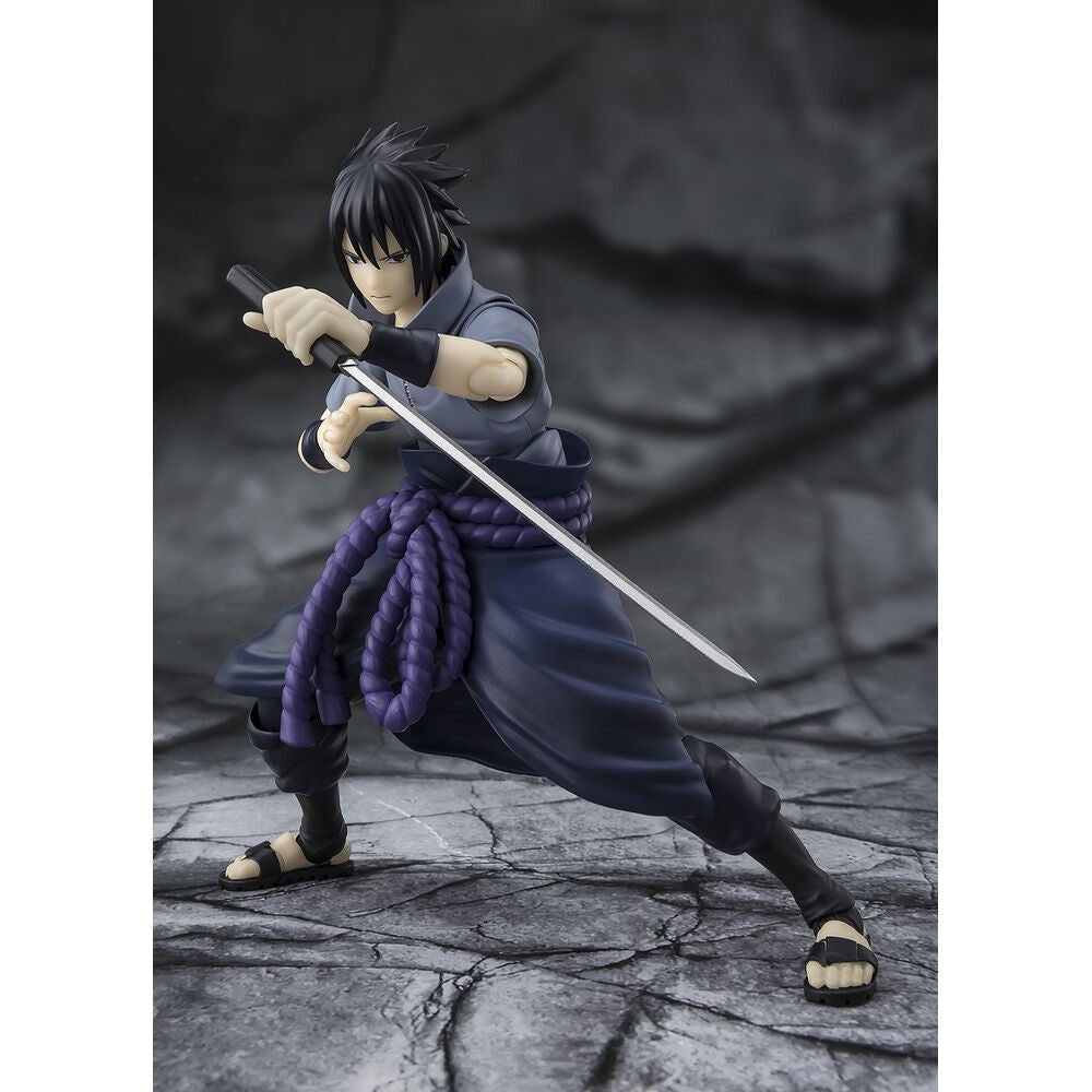 Naruto Shippuden Sasuke Uchiha Solitary Shinobi S.H.Figuarts figure 14,5cm - Nerdscape