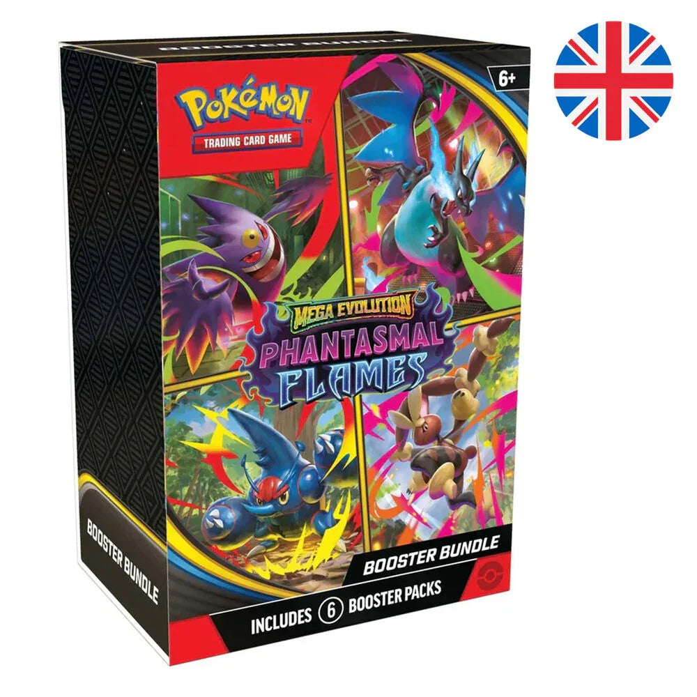 English Pokemon Phantasmal Flames Booster Bundle Collectible Card game Nerdscape