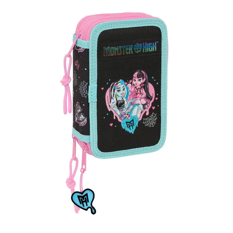 Monster High triple pencil case 37pcs Nerdscape