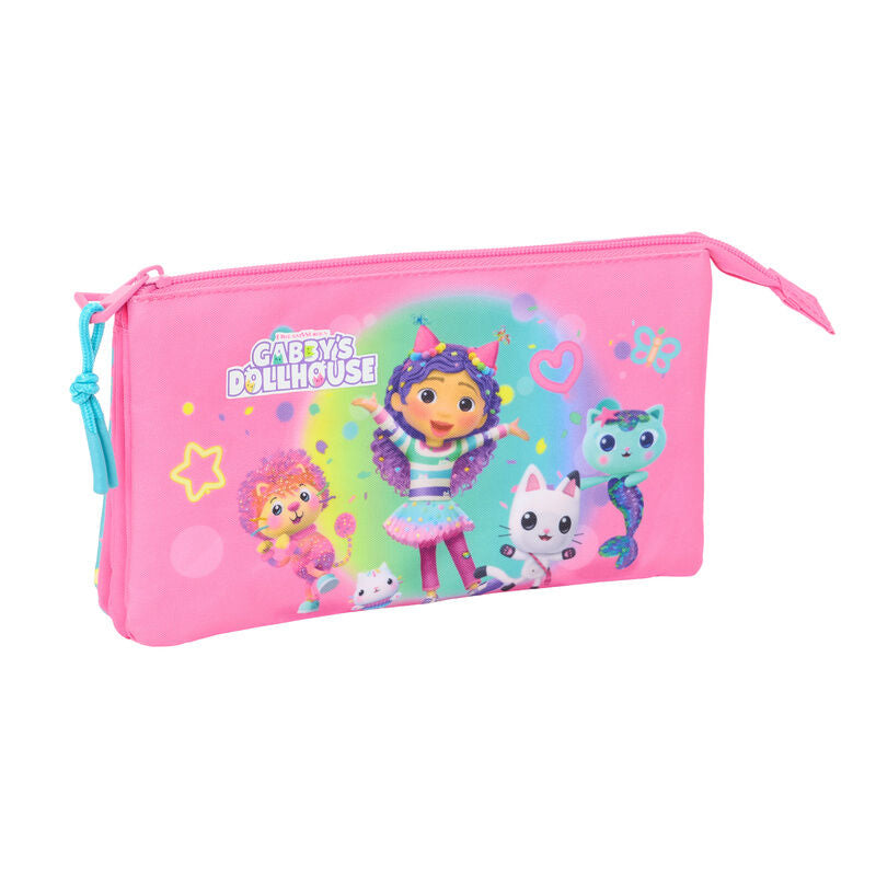 Gabbys Dollhouse Confetti triple pencil case Nerdscape