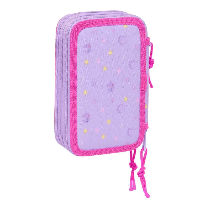 Unicorn Academy triple pencil case 37pcs Nerdscape