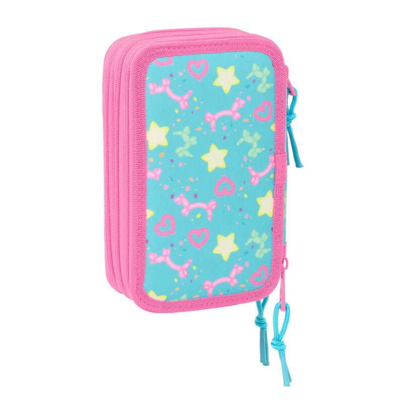 Gabbys Dollhouse Confetti triple pencil case 37pcs Nerdscape