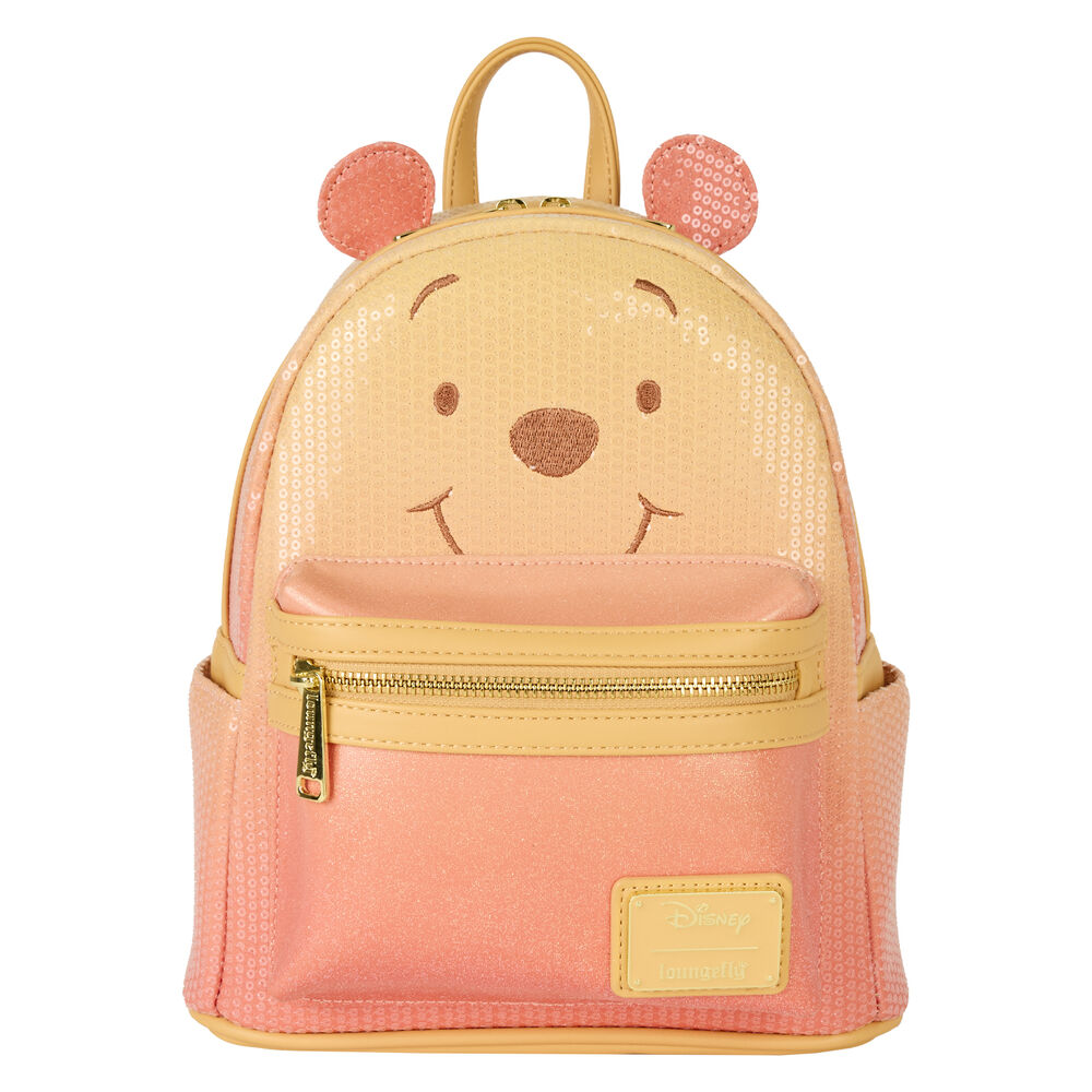 Loungefly Disney Winnie the Pooh Sequin Glitter backpack Nerdscape