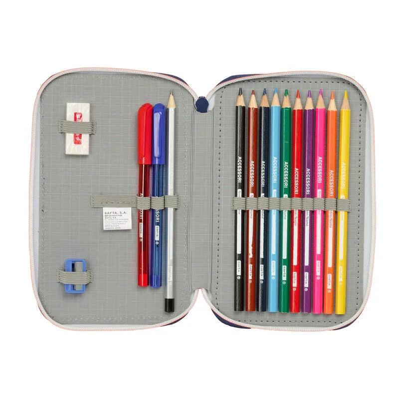 F.C. Barcelona 2 Equipment 25/26 double pencil case 29pcs Nerdscape