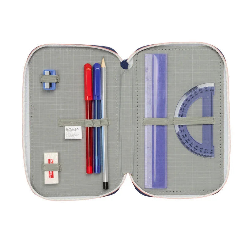 F.C. Barcelona 2 Equipment 25/26 triple pencil case 37pcs Nerdscape