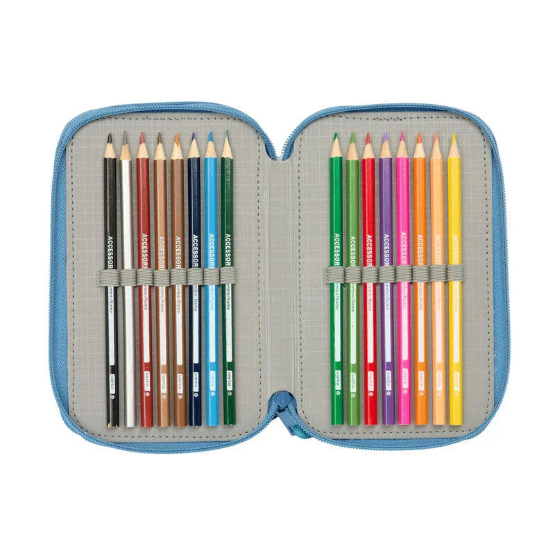 Disney Frozen triple pencil case 37pcs Nerdscape