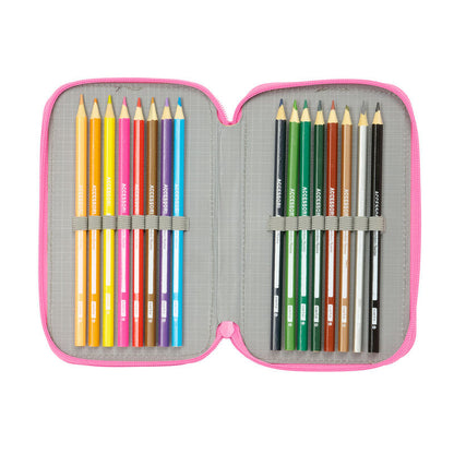 Gabbys Dollhouse Confetti triple pencil case 37pcs Nerdscape