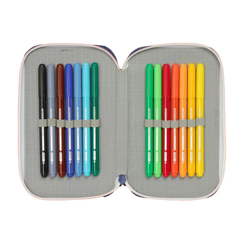 F.C. Barcelona 2 Equipment 25/26 double pencil case 29pcs Nerdscape