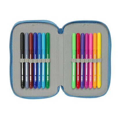 Disney Frozen triple pencil case 37pcs Nerdscape