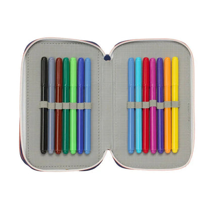 F.C. Barcelona 2 Equipment 25/26 triple pencil case 37pcs Nerdscape