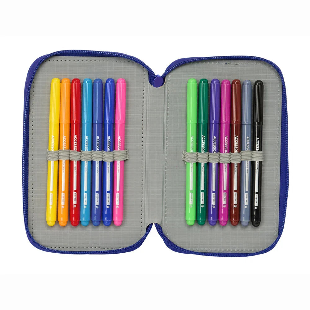Atletico de Madrid triple pencil case 37pcs Nerdscape