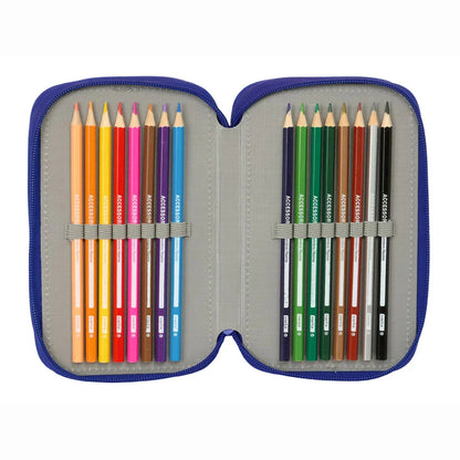 Atletico de Madrid triple pencil case 37pcs Nerdscape