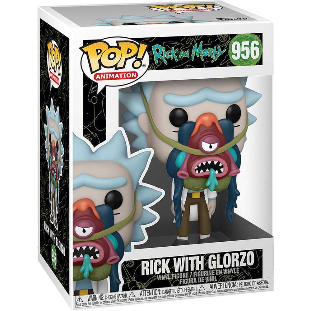 Funko Pop! Rick and Morty Rick with Glorzo - Figura da Collezione Vinyl Nerdscape