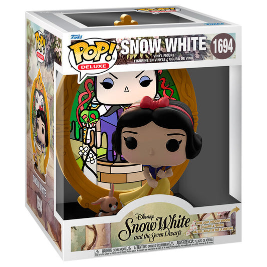 Figurine POP Deluxe Disney Blanche-Neige - Blanche-Neige la Méchante Reine Vitrail