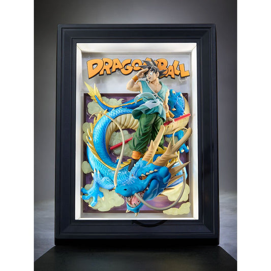 Dragon Ball Z Son Goku & Dragon Art 3D frame - Nerdscape