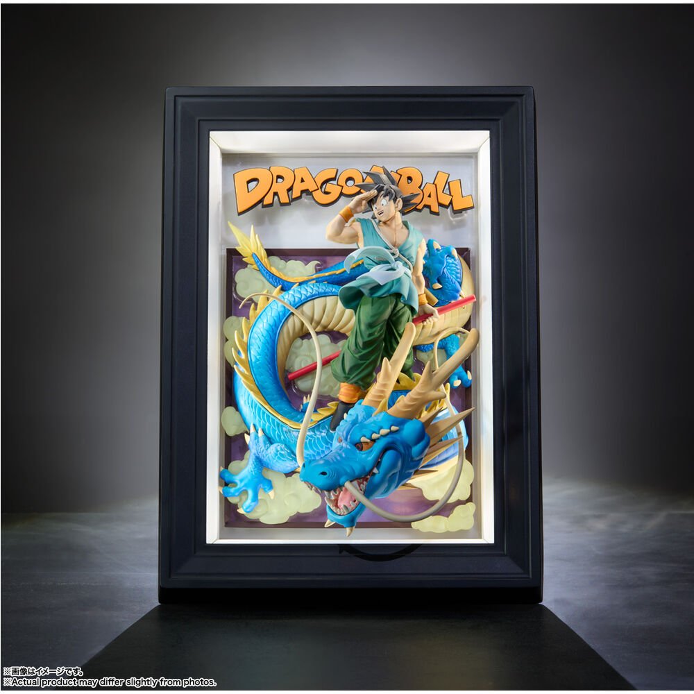 Dragon Ball Z Son Goku & Dragon Art 3D frame - Nerdscape