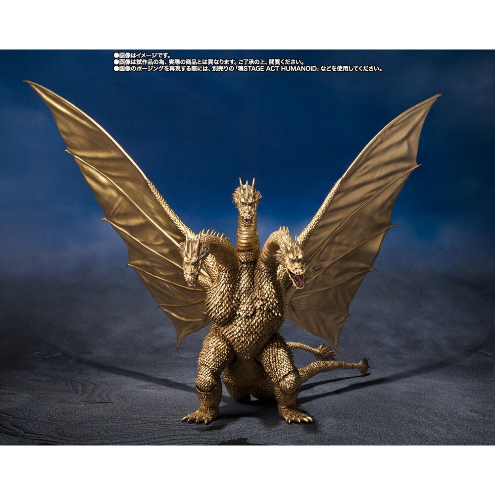 Godzilla King Ghidora 1972 S.H. Monster figure 25cm - Nerdscape