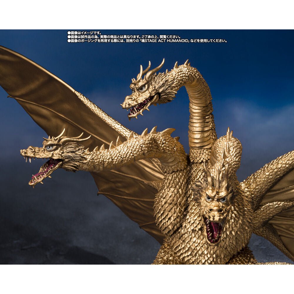Godzilla King Ghidora 1972 S.H. Monster figure 25cm - Nerdscape
