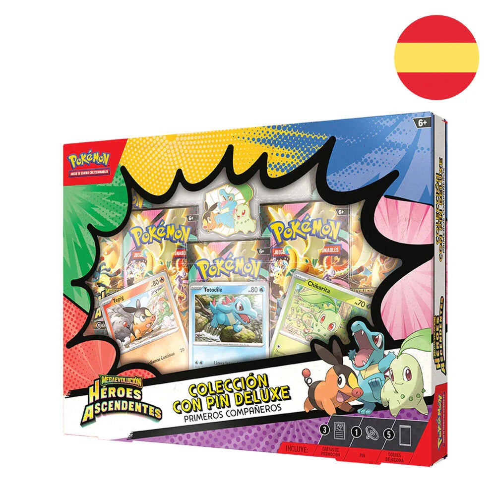 Spanish Pokemon Ascenden Heroes Pin Deluxe Blister game cards Nerdscape