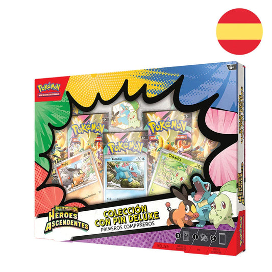 Spanish Pokemon Ascenden Heroes Pin Deluxe Blister game cards Nerdscape