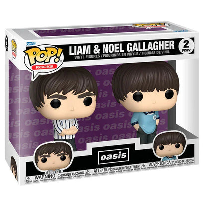 Funko Pop! Oasis Liam & Noel Gallagher - Figura da Collezione Vinyl (Pack 2) Nerdscape