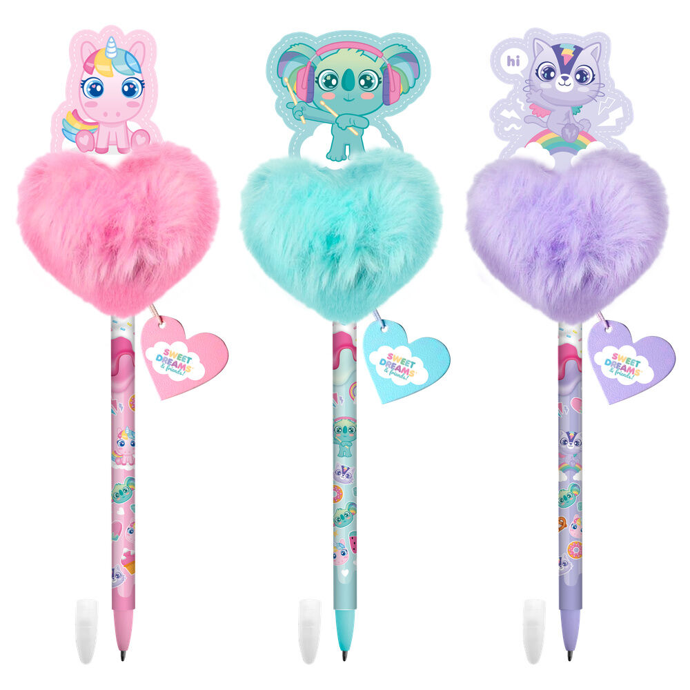 Sweet Dreams & Friends assorted 3D pompom topper pen Nerdscape