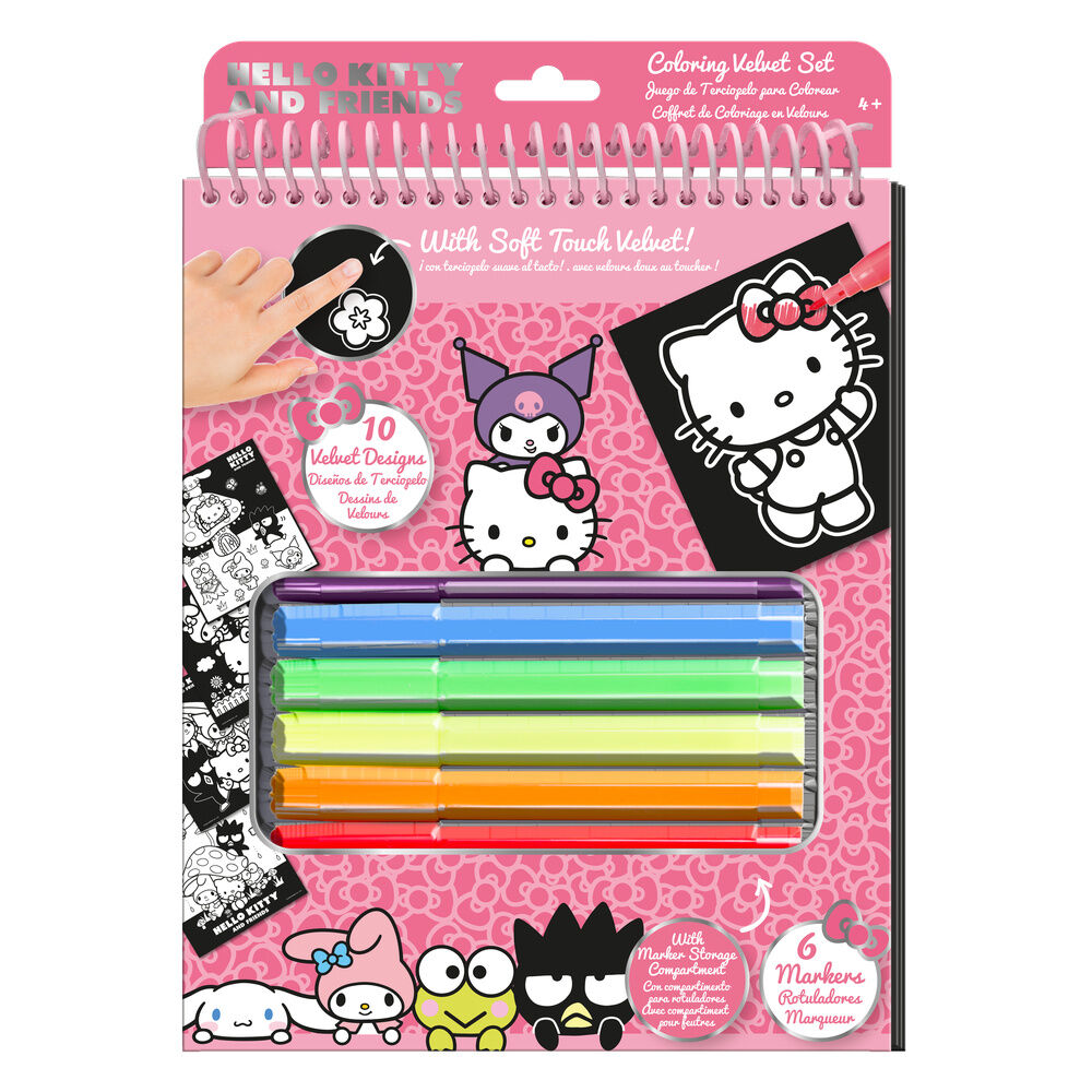 Hello Kitty and Friends Notebook + markers Nerdscape