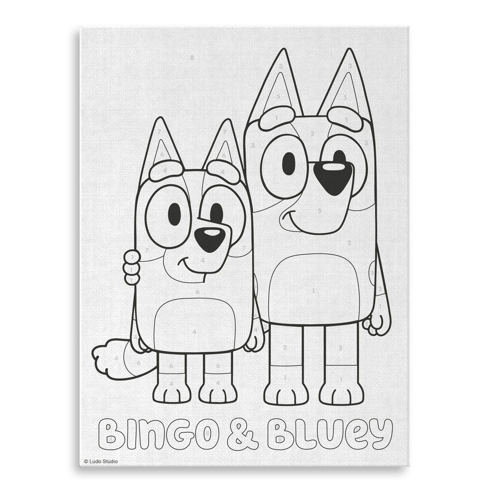 Bluey paint by numbers Nerdscape