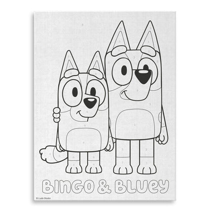 Bluey paint by numbers Nerdscape