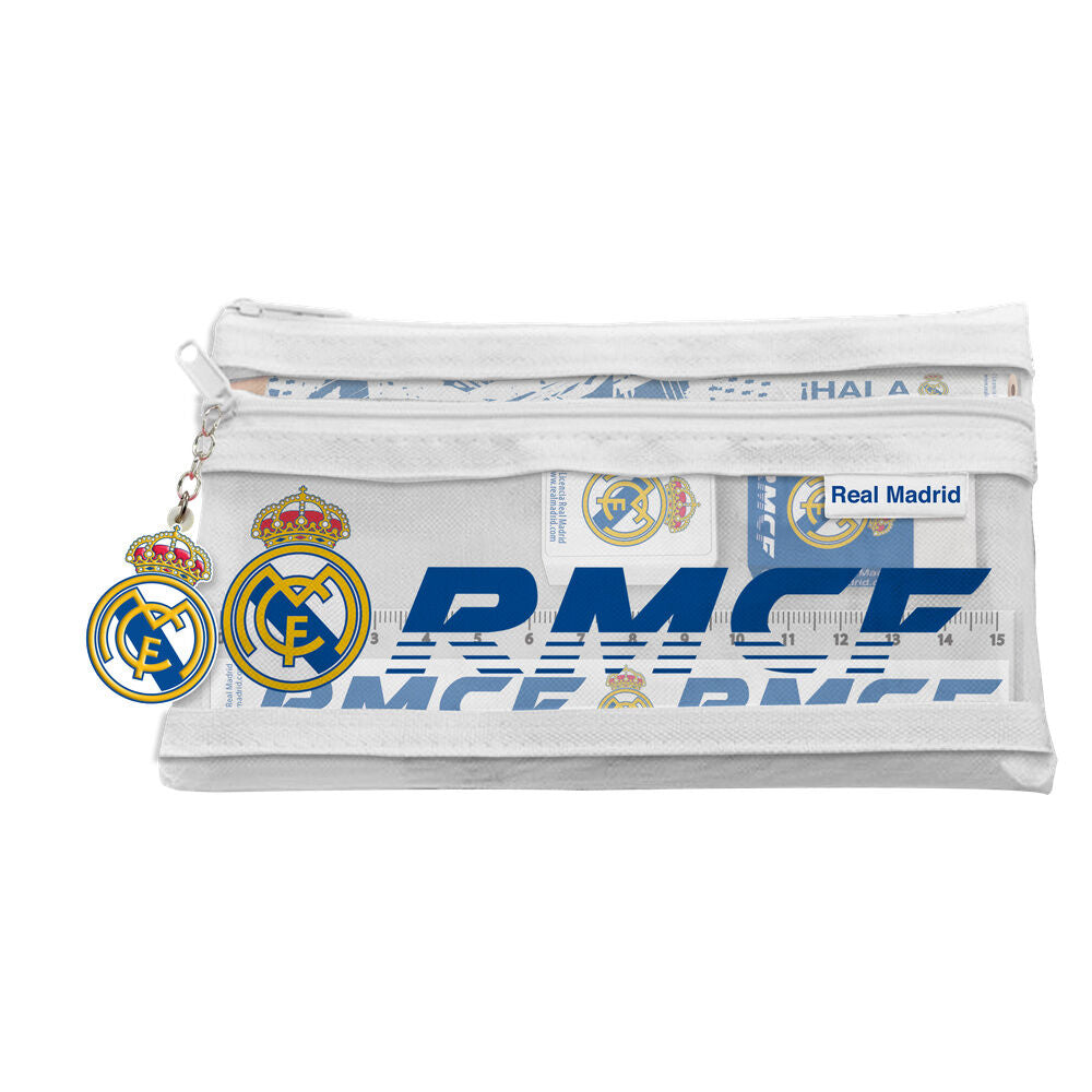 Real Madrid pencil case stationery set Nerdscape