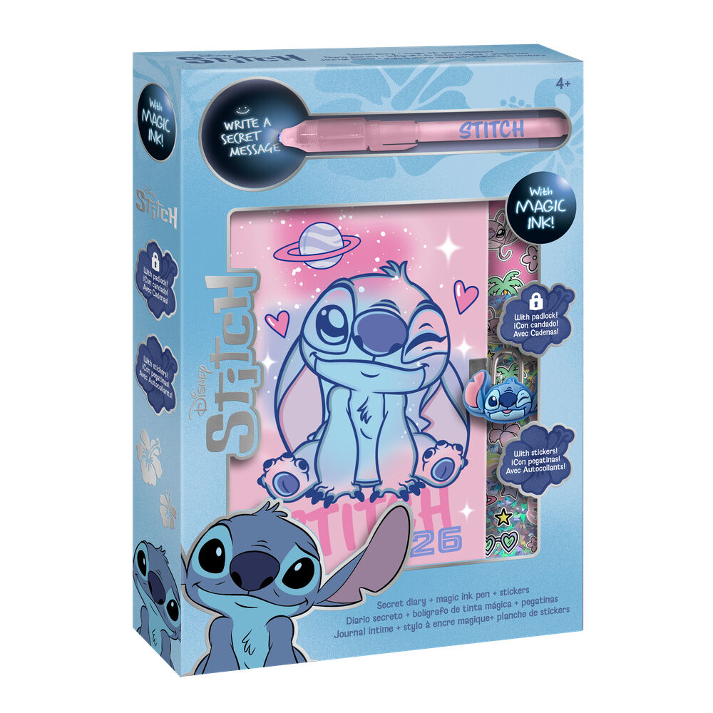 Disney Stitch Diary + magic pen Nerdscape