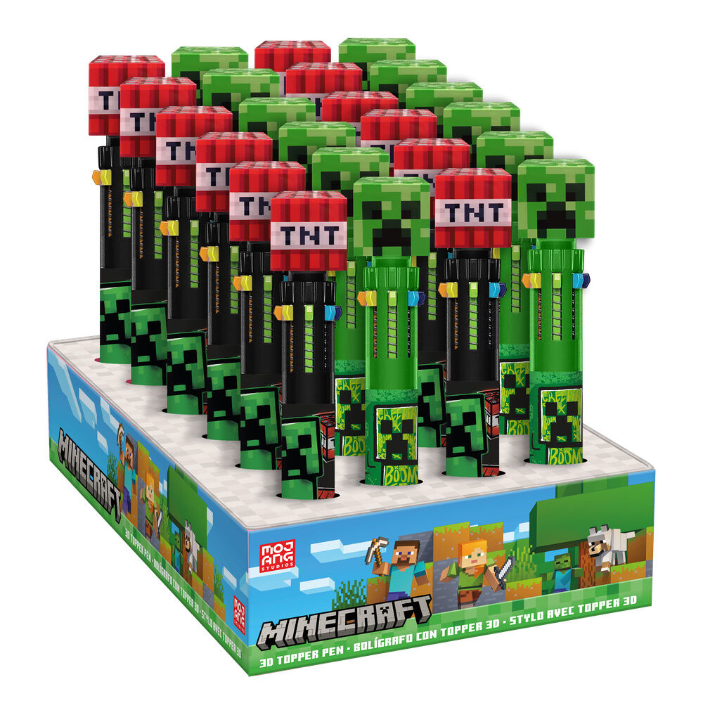 Minecraft 3D Topper Pen 10 Colori - Nerdscape Nerdscape