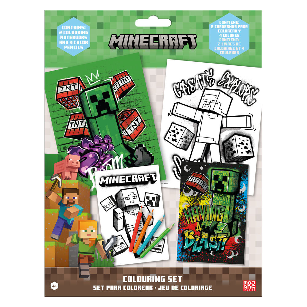 Minecraft Colouring set