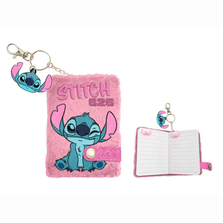 Disney Stitch A7 plush notebook + pen Nerdscape