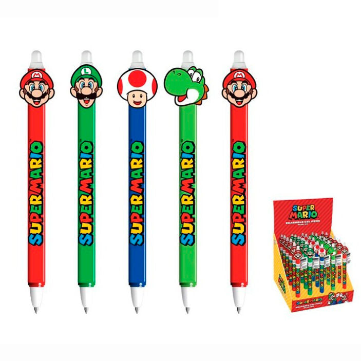 Super Mario Bros assorted Erasable pen Nerdscape