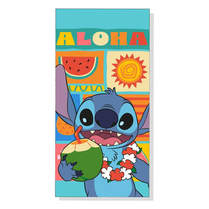 Disney Stitch microfibre beach towel Nerdscape
