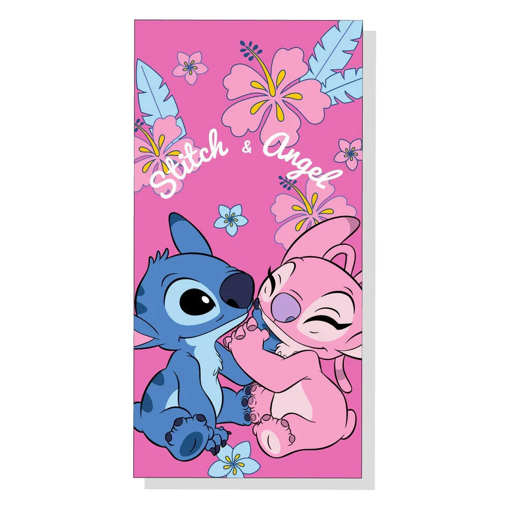 Disney Stitch & Angel microfibre beach towel Nerdscape