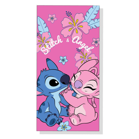 Disney Stitch & Angel microfibre beach towel Nerdscape