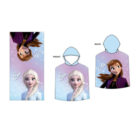 Disney Frozen microfibre poncho towel