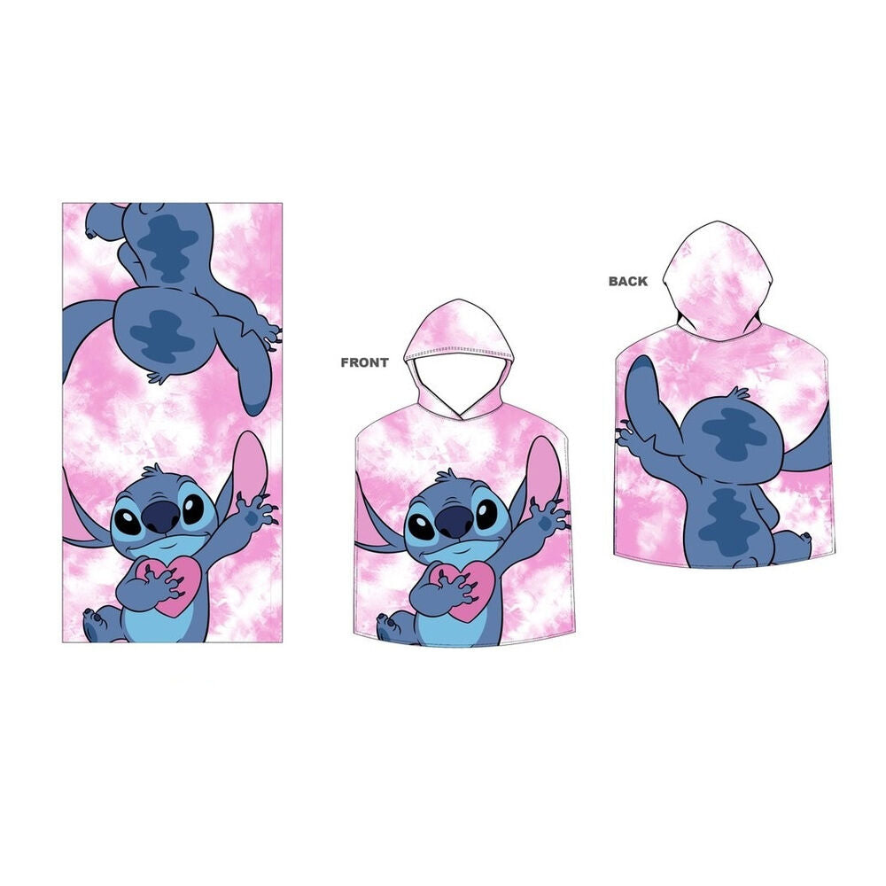 Disney Stitch microfibre poncho towel Nerdscape