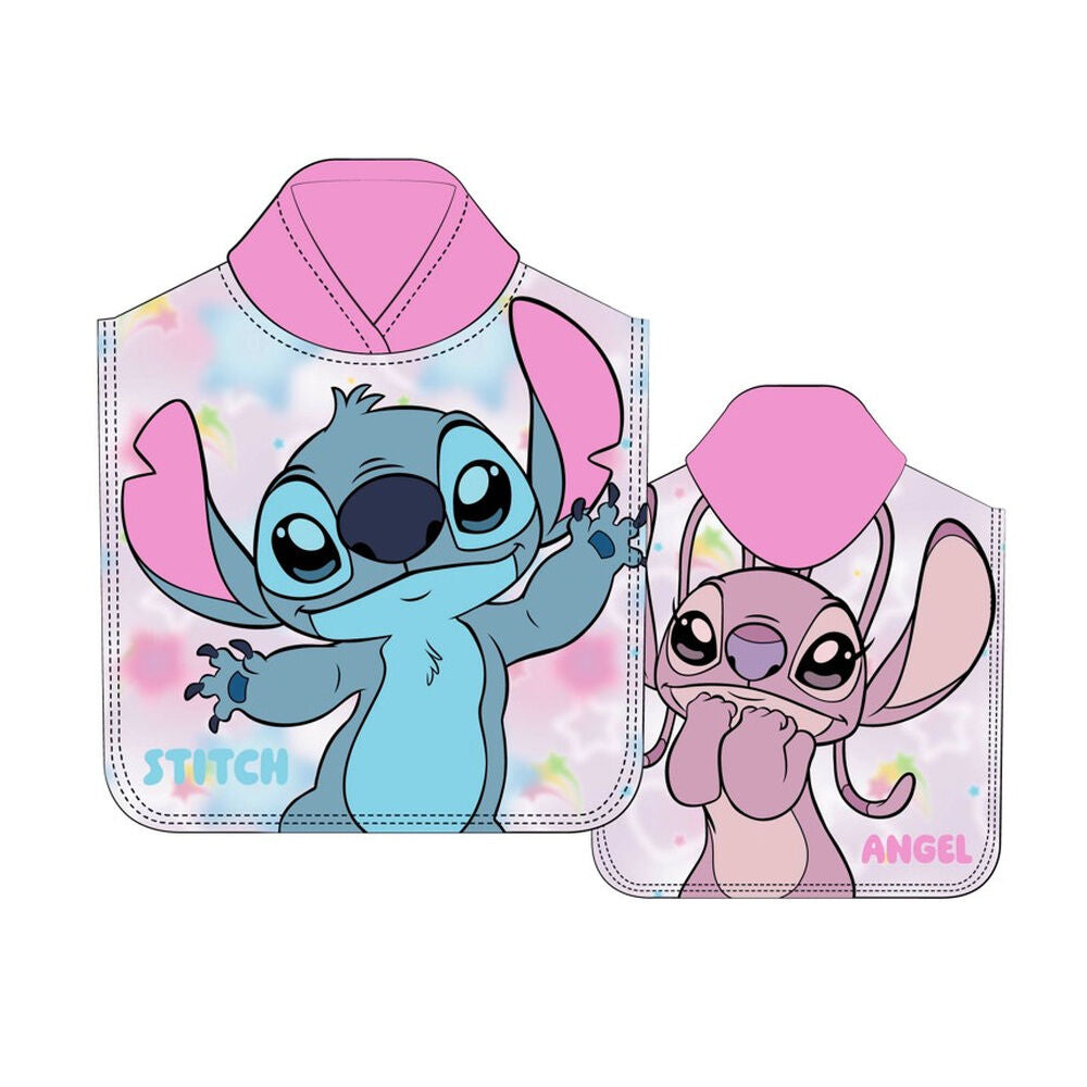 Disney Stitch & Angel microfibre poncho towel Nerdscape