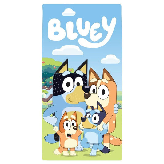 Bluey microfibre beach towel Nerdscape