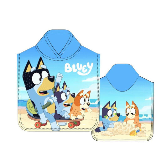 Bluey microfibre poncho towel Nerdscape