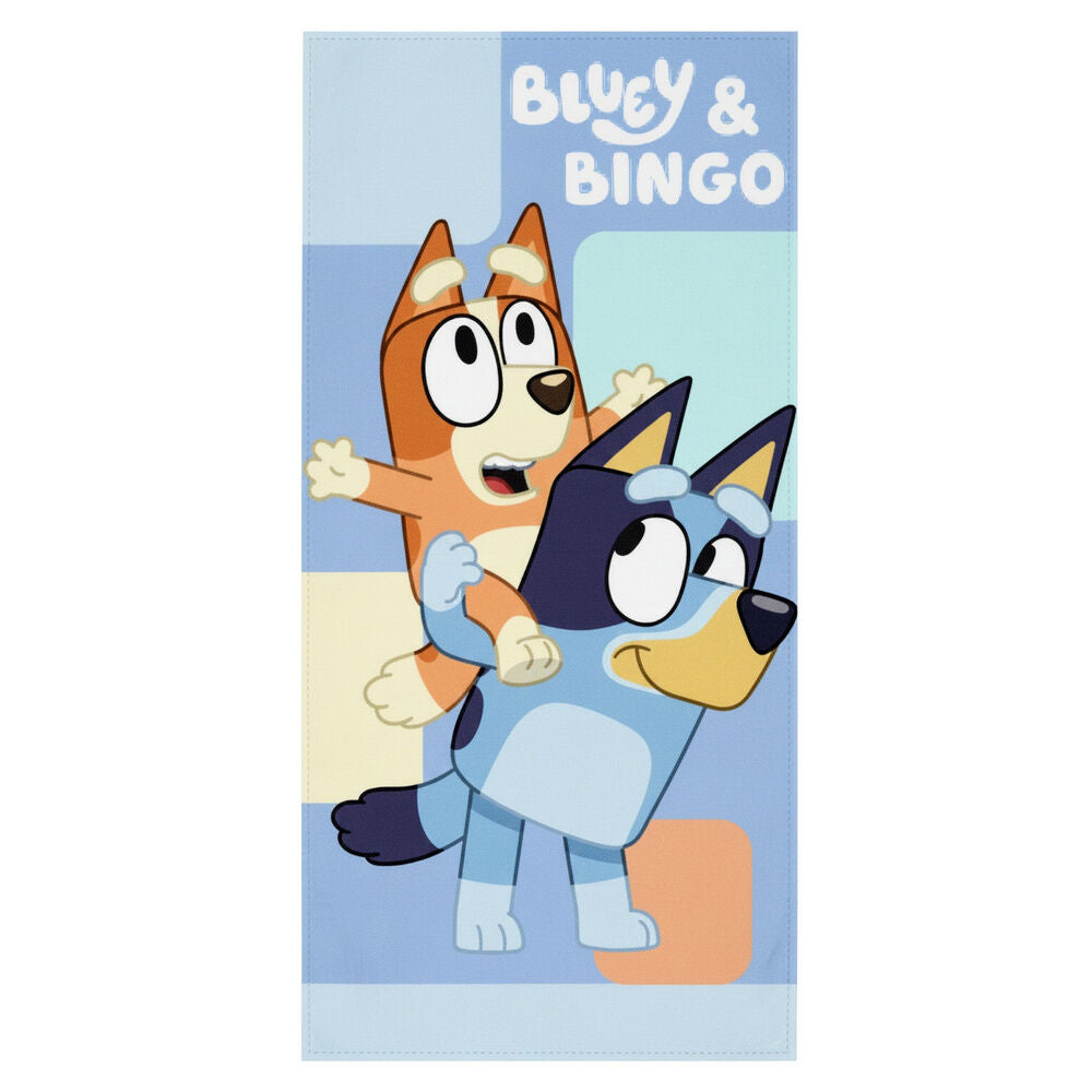 Bluey microfibre beach towel Nerdscape