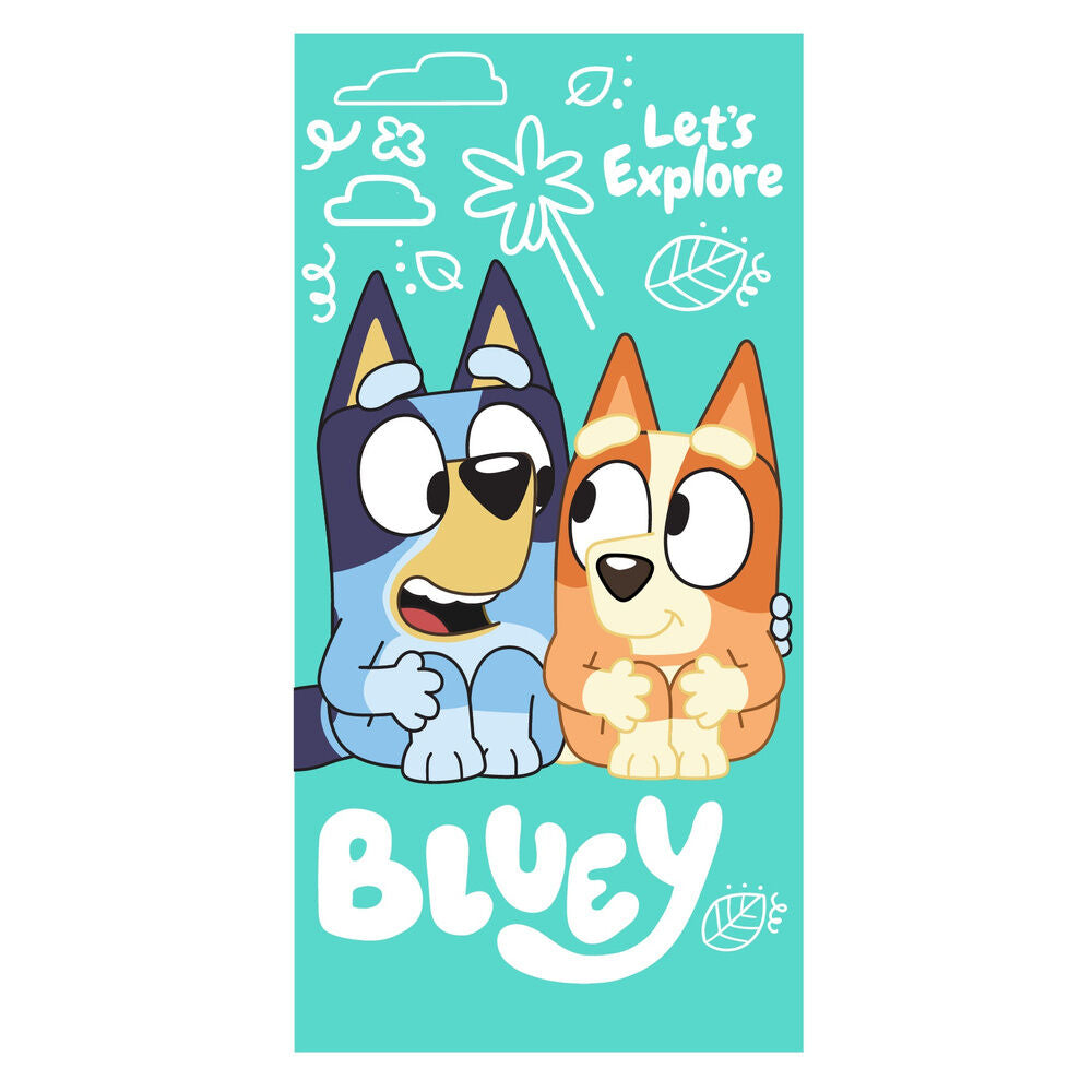 Bluey microfibre beach towel Nerdscape