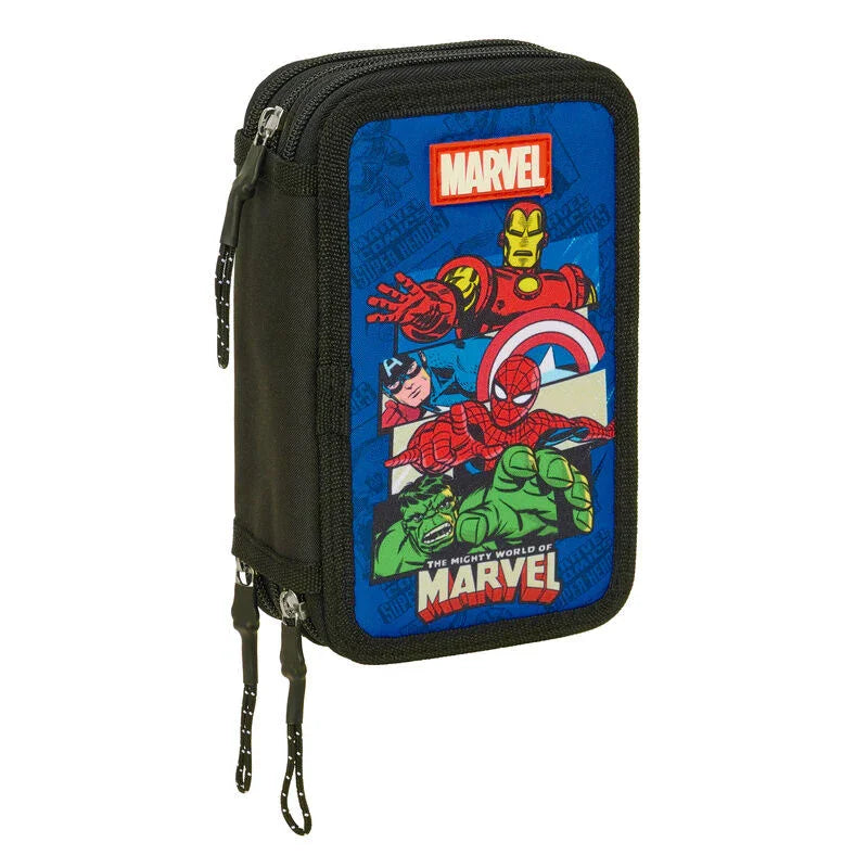 Marvel Avengers triple pencil case 37pcs Nerdscape