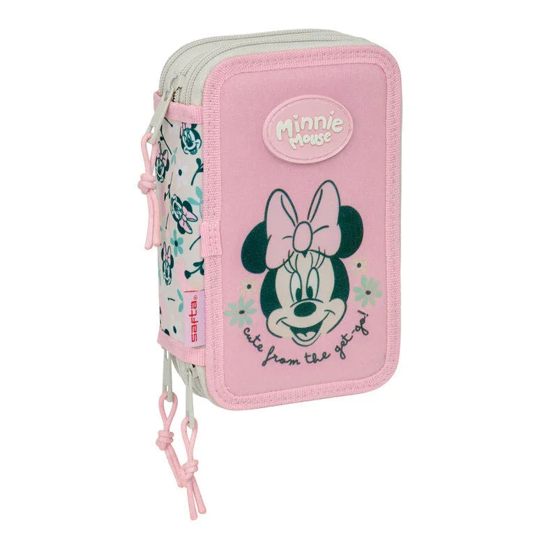 Disney Minnie Minty triple pencil case 37pcs Nerdscape