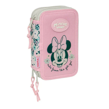 Disney Minnie Minty triple pencil case 37pcs Nerdscape