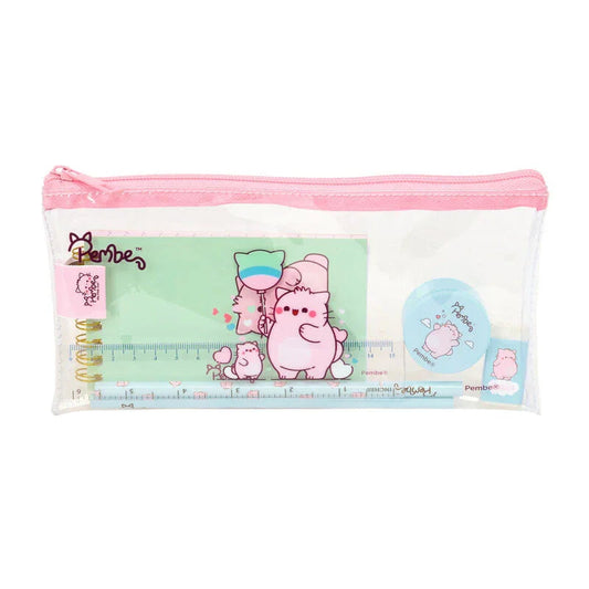 Pembe The Pink Cat stationery set Nerdscape