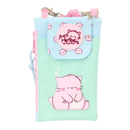 Pembe The Pink Cat purse mobile bag Nerdscape